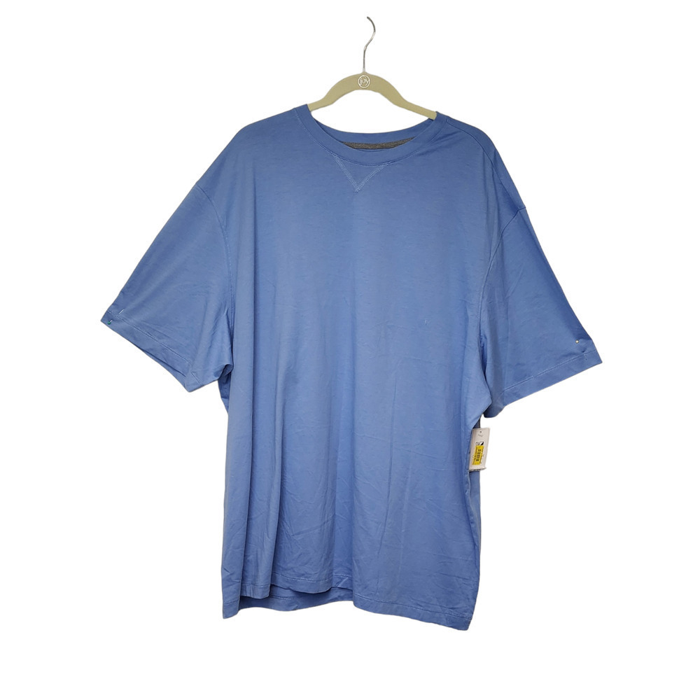 Cremieux Loungewear Blue Crewneck Stretch Short Sleeve T-Shirt 2XB